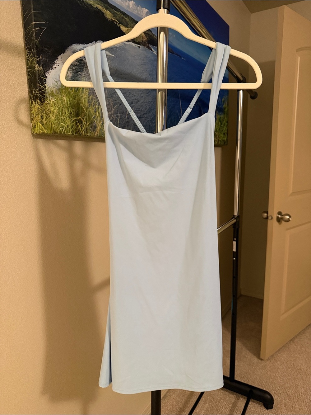 Women’s Light Blue Athletic Workout Tennis Performance Dress